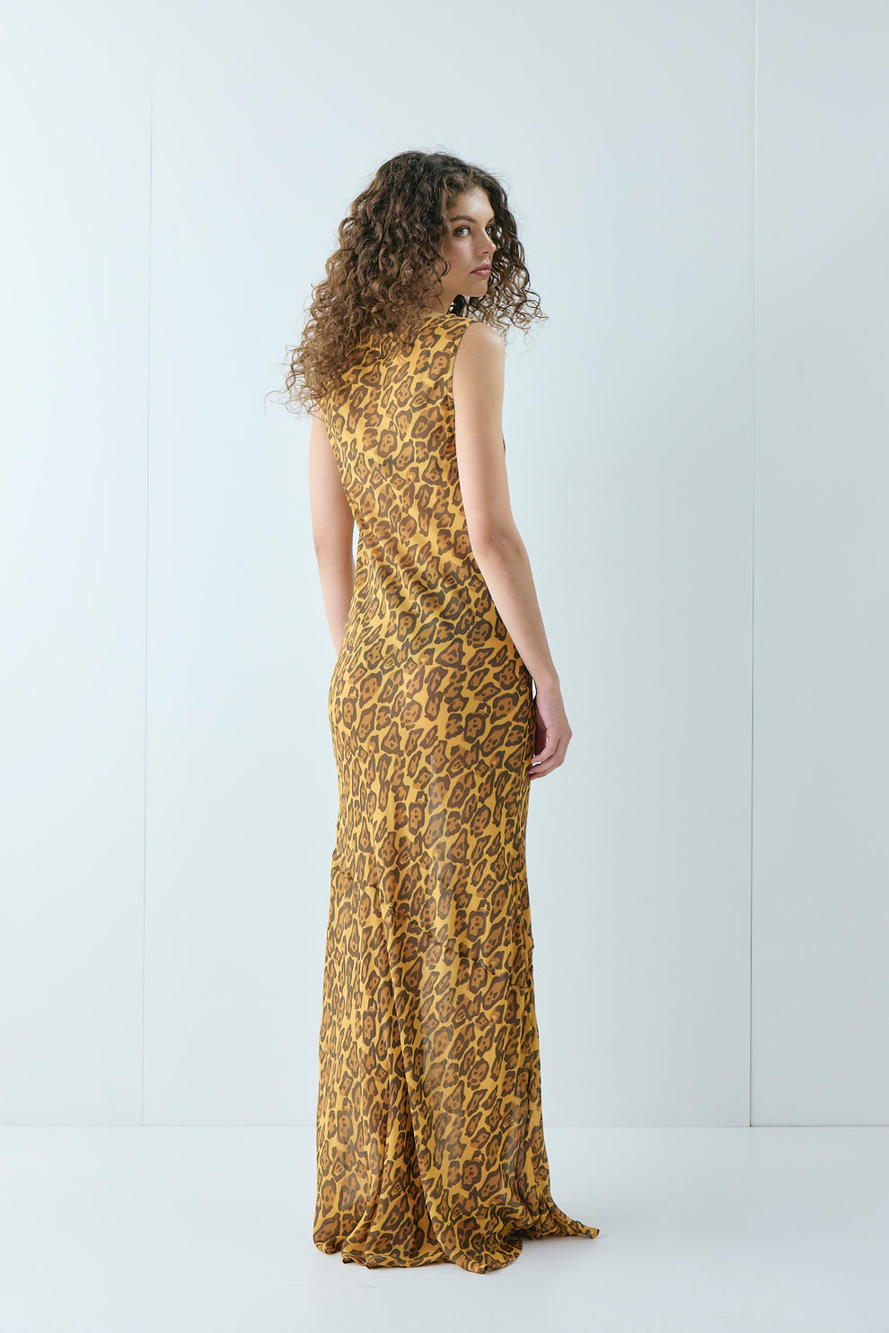 Cecelia Sheer Maxi Dress Leopard – VRG GRL