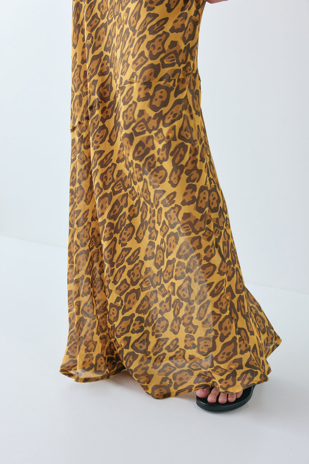 Cecelia Sheer Maxi Dress Leopard – VRG GRL