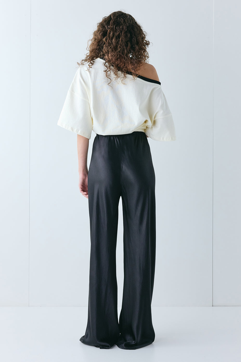 Rae Satin Pants Black 