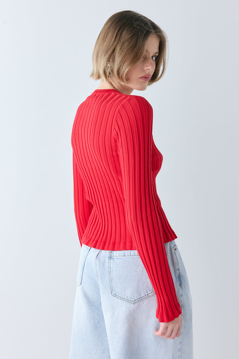 Hattie Knit Top Red 