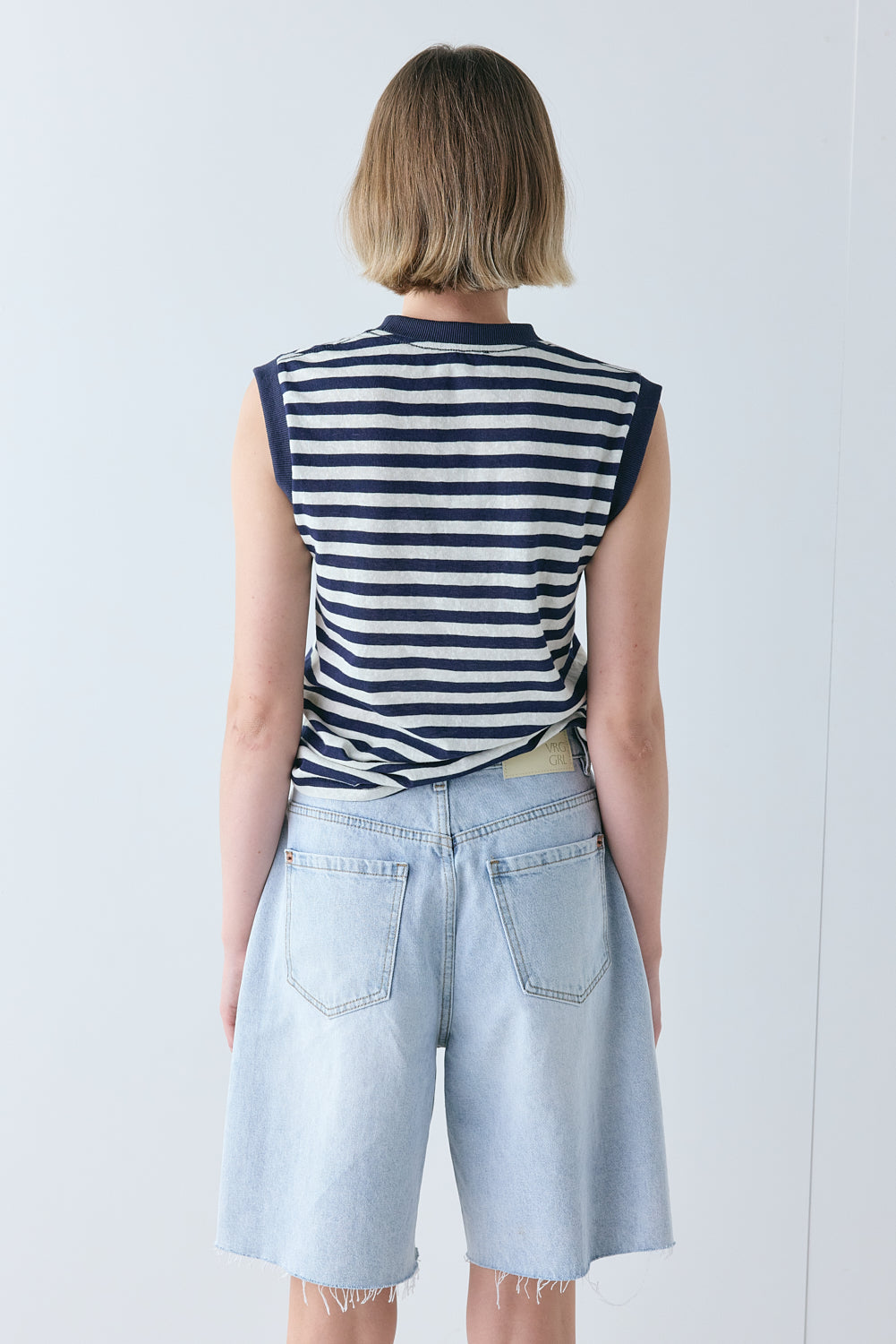 Willa Denim Shorts Washed Blue