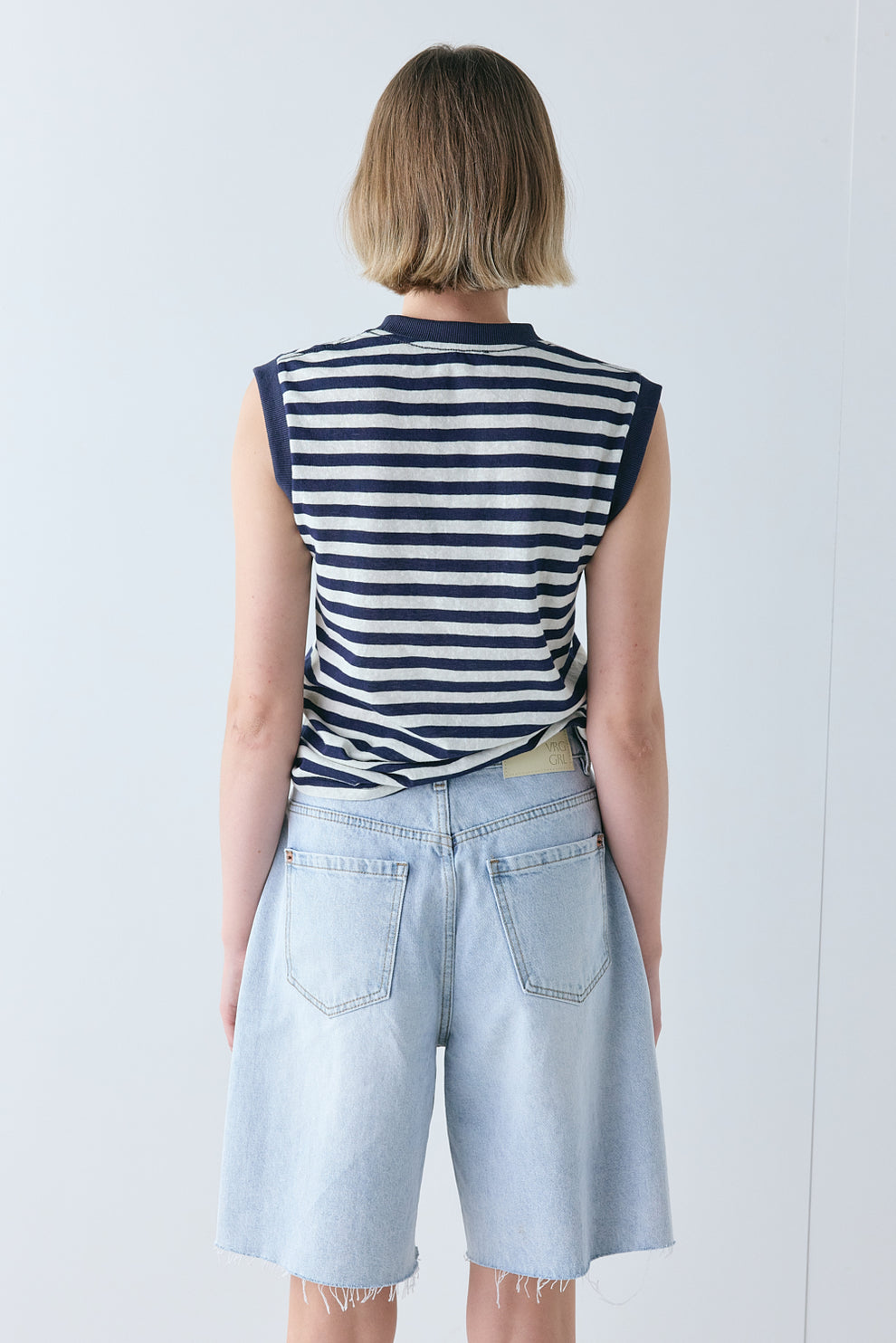 Willa Denim Shorts Washed Blue