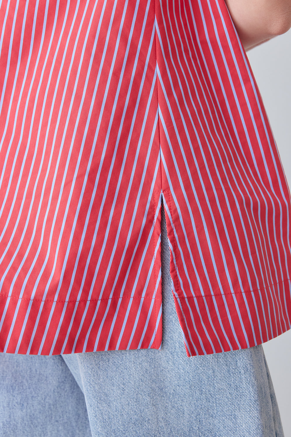 Fira Tunic Top Red Stripe