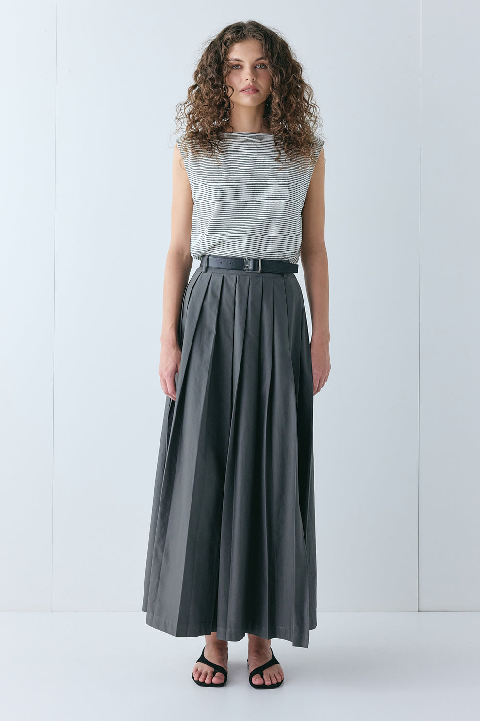 Delphi Maxi Skirt Charcoal - size:Lillian:AU 6 / US 2