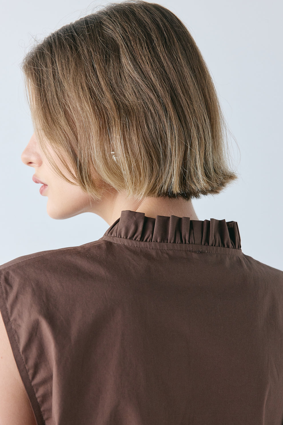 Phoebe Vest Top Chocolate