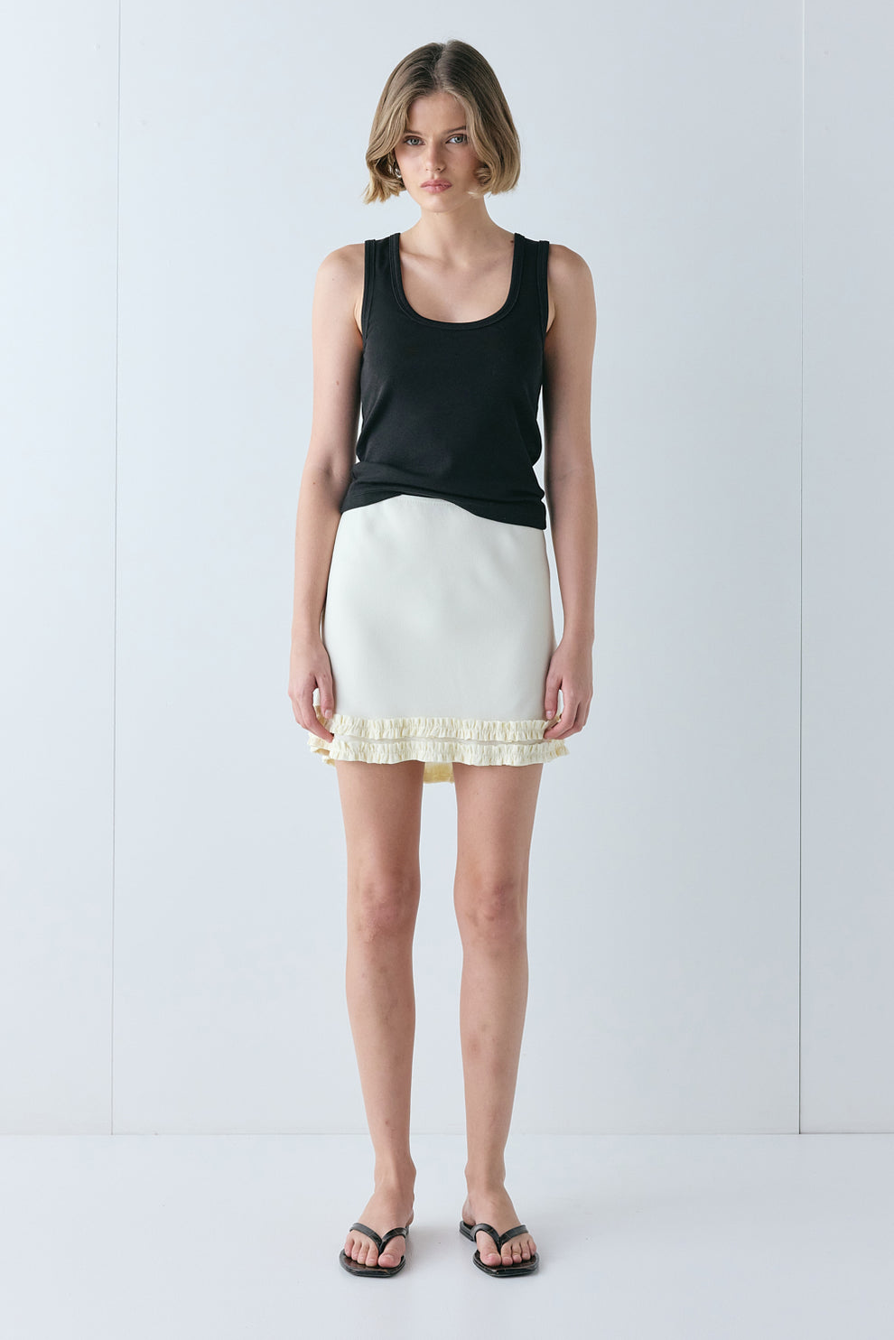 Penelope Mini Skirt Cream