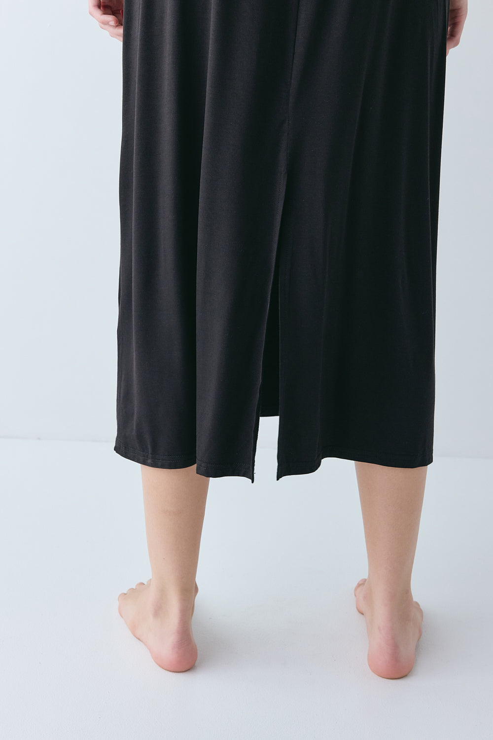 Carrie Midi Slip Dress Black
