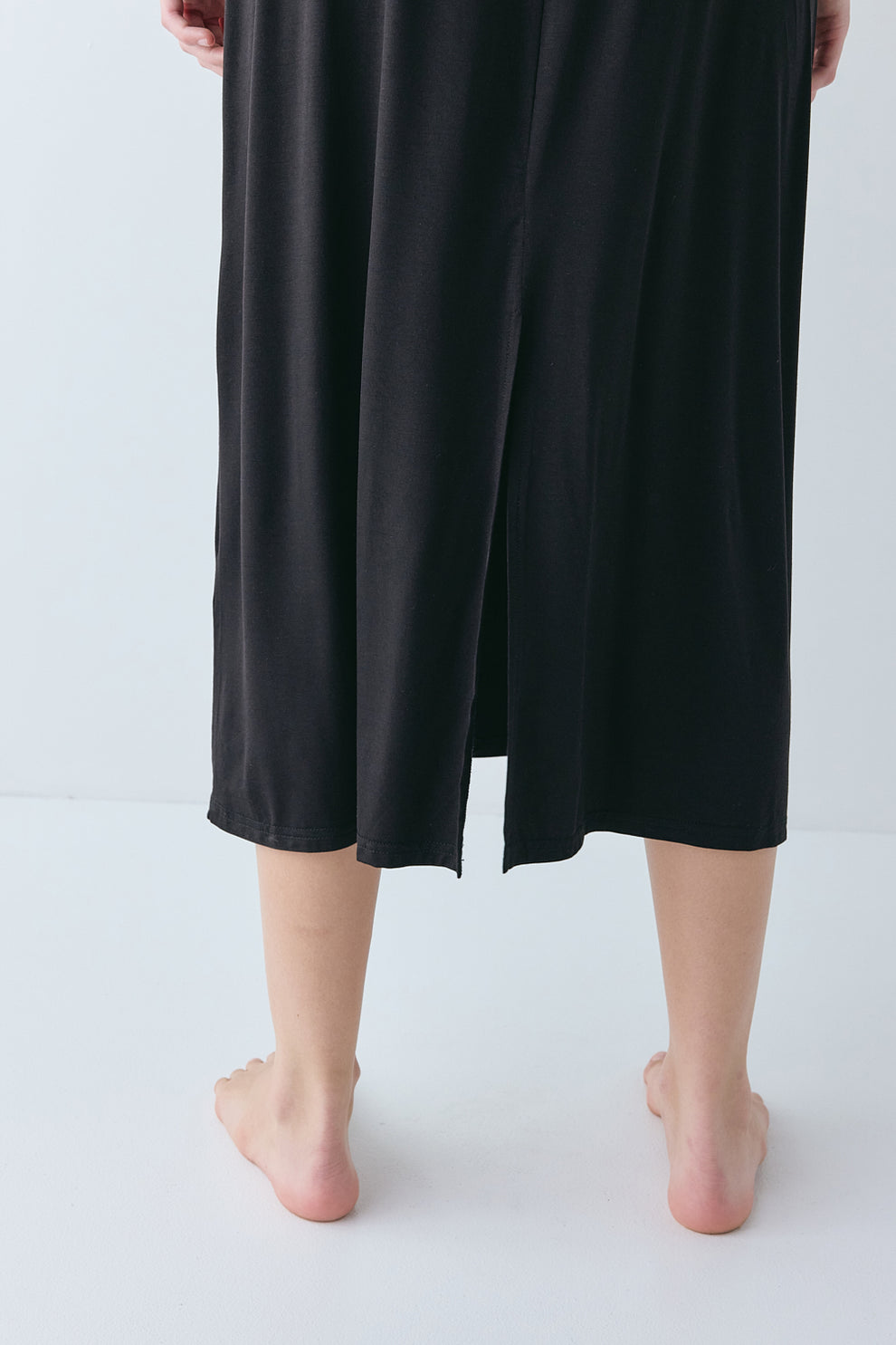 Carrie Midi Slip Dress Black