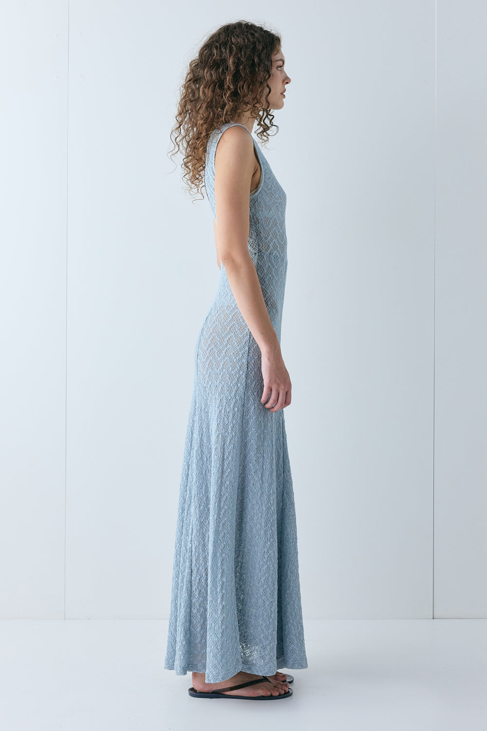 Caro Lace Maxi Dress Powder