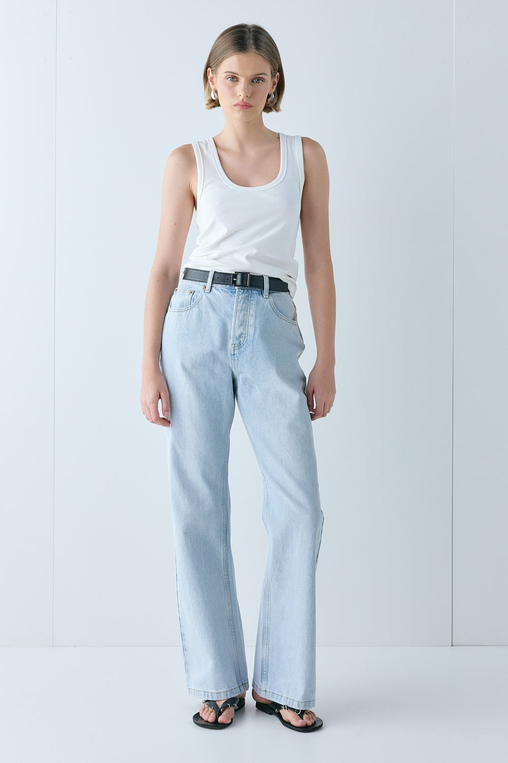 Franca Denim Jeans Washed Blue