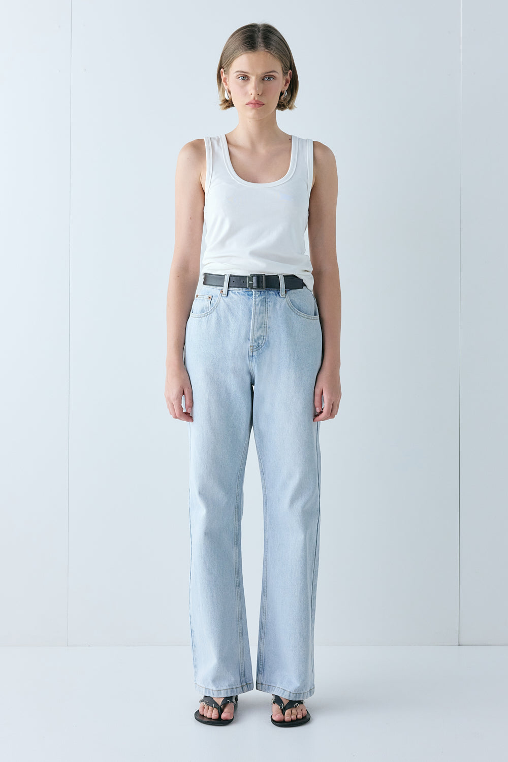 Franca Denim Jeans Washed Blue - size:Aria:AU 6 / US 2