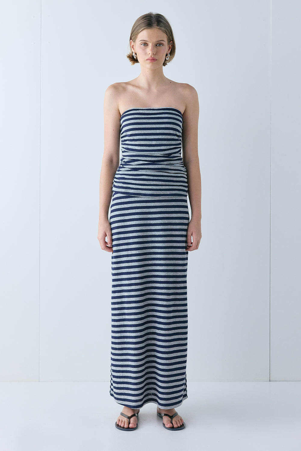 Dominique Top Navy Stripe- size:Aria:AU 6 / US 2