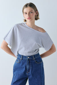 Liv Top Cobalt Stripe