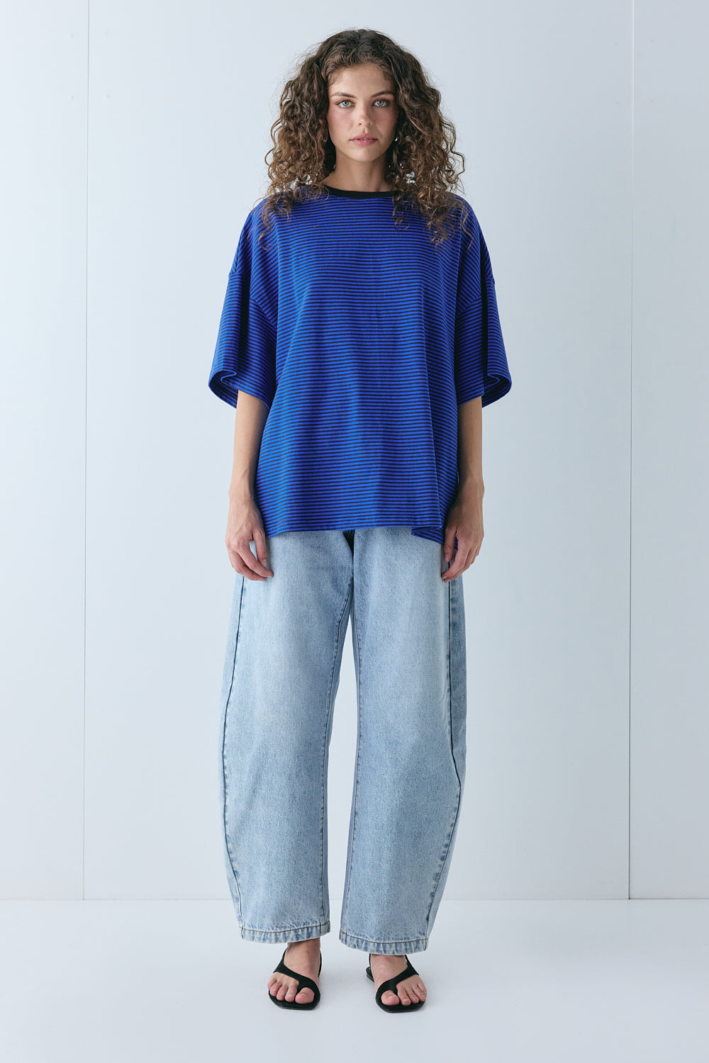 Willow Tee Cobalt Stripe - size:Lillian:AU 6 / US 2