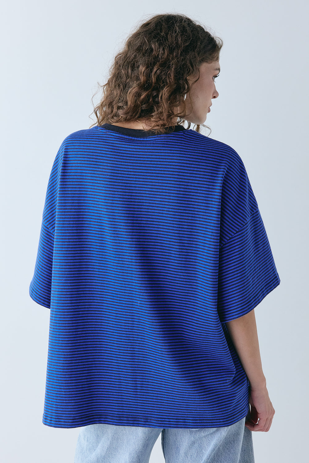 Willow Tee Cobalt Stripe