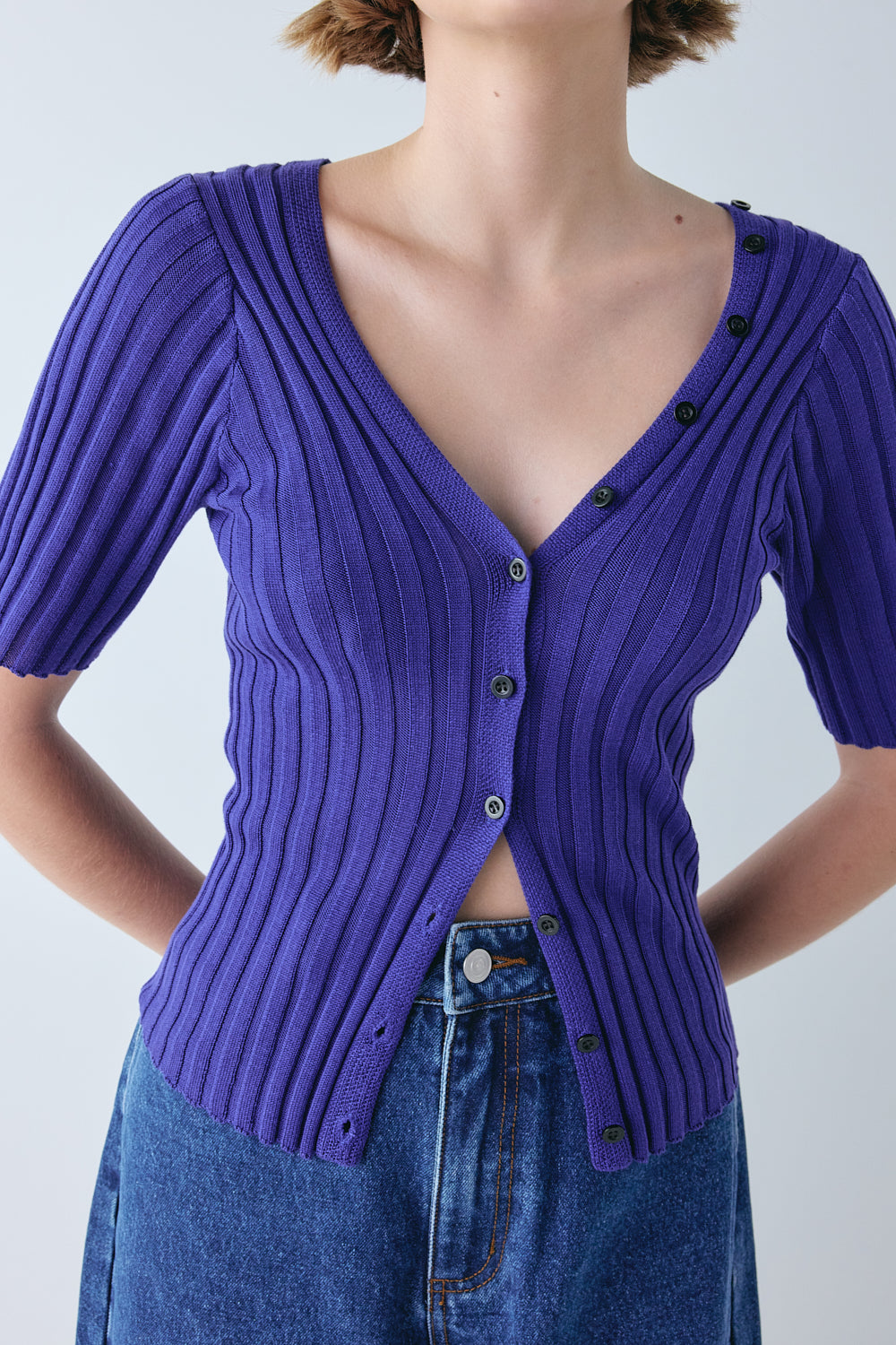 Elisa Knit Top Purple