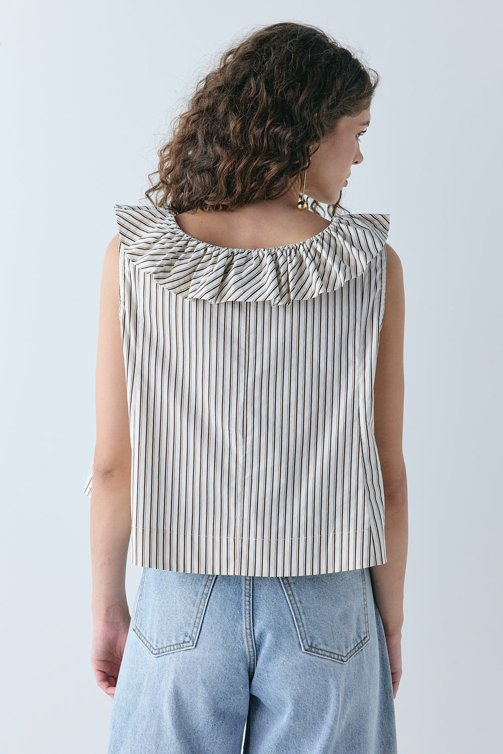 Inga Top Chocolate Stripe