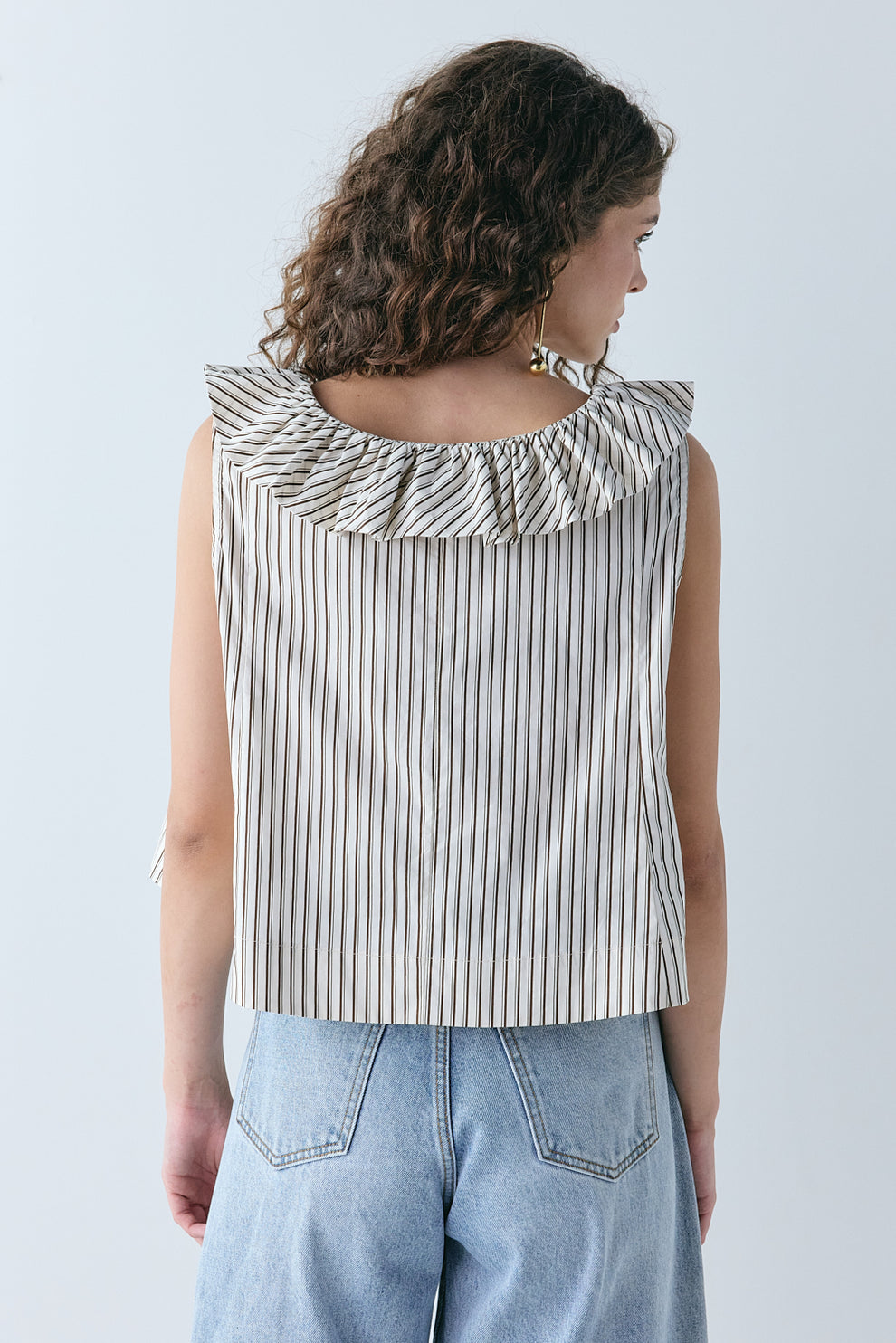 Inga Top Chocolate Stripe