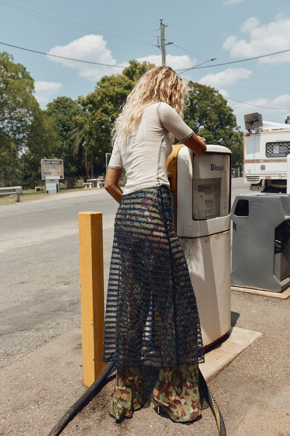 Remi Sheer Pants Camo - size:Anna:AU 8 / US 4