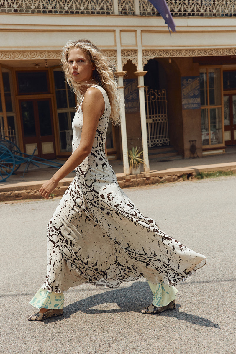 Alora Maxi Dress Snake - size:Anna:AU 8 / US 4