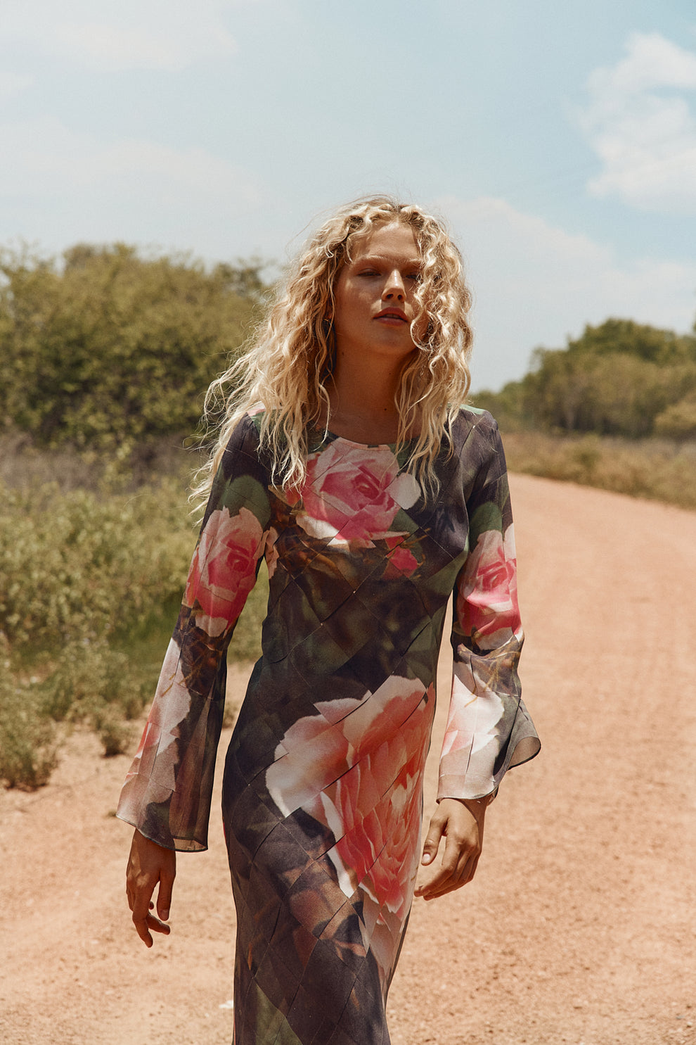 Jean Maxi Dress Rose