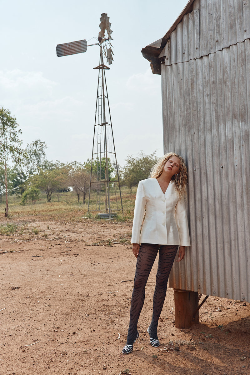 Dalton Blazer Cream - size:Anna:AU 8 / US 4