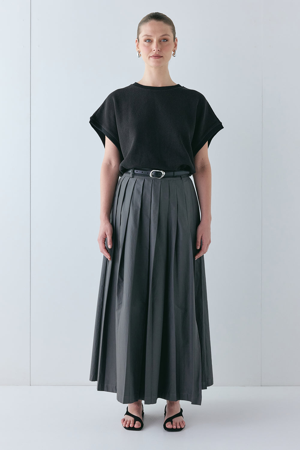 Delphi Maxi Skirt Charcoal - size:Justine:AU 8 / US 4