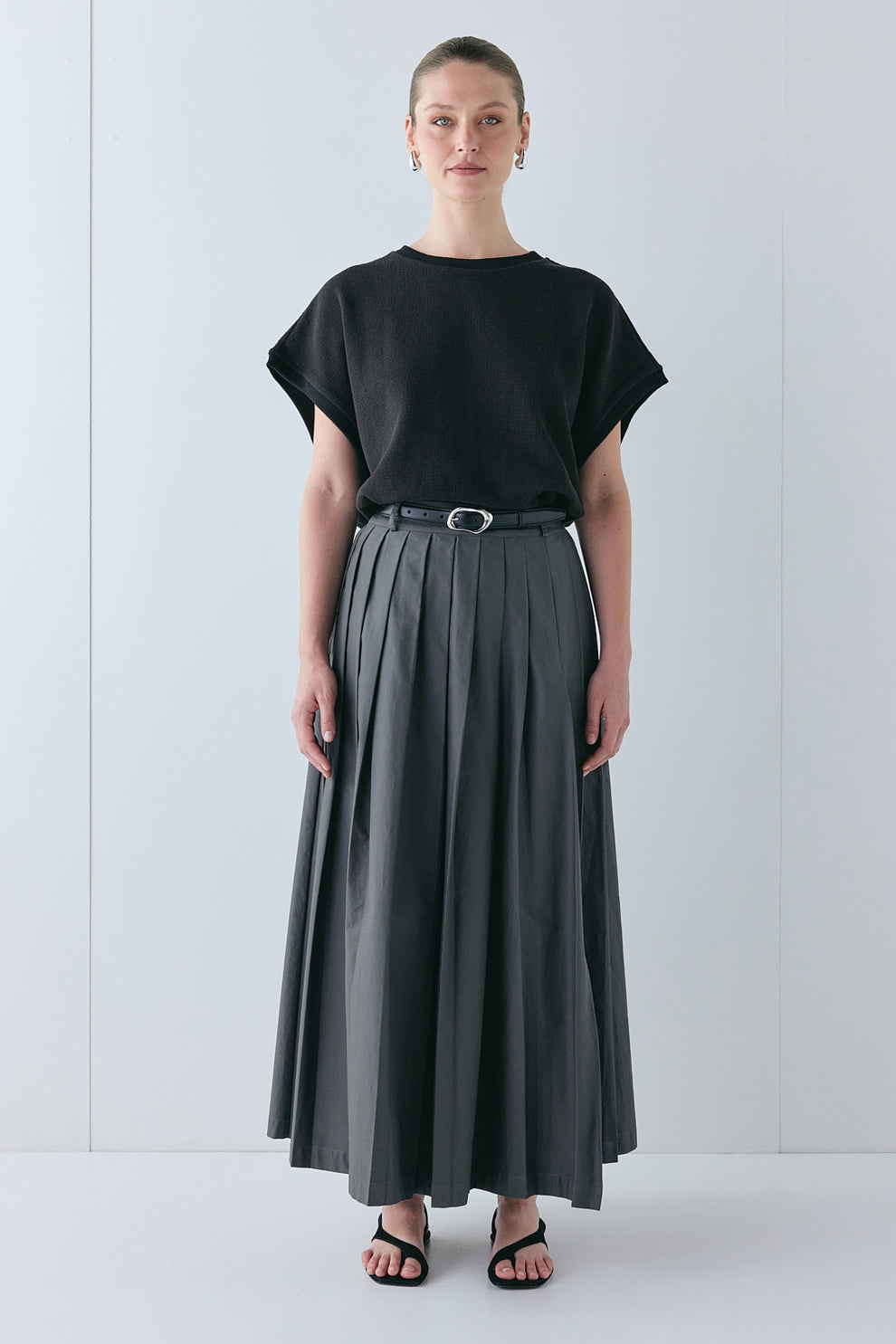 Delphi Maxi Skirt Charcoal - size:Justine:AU 8 / US 4