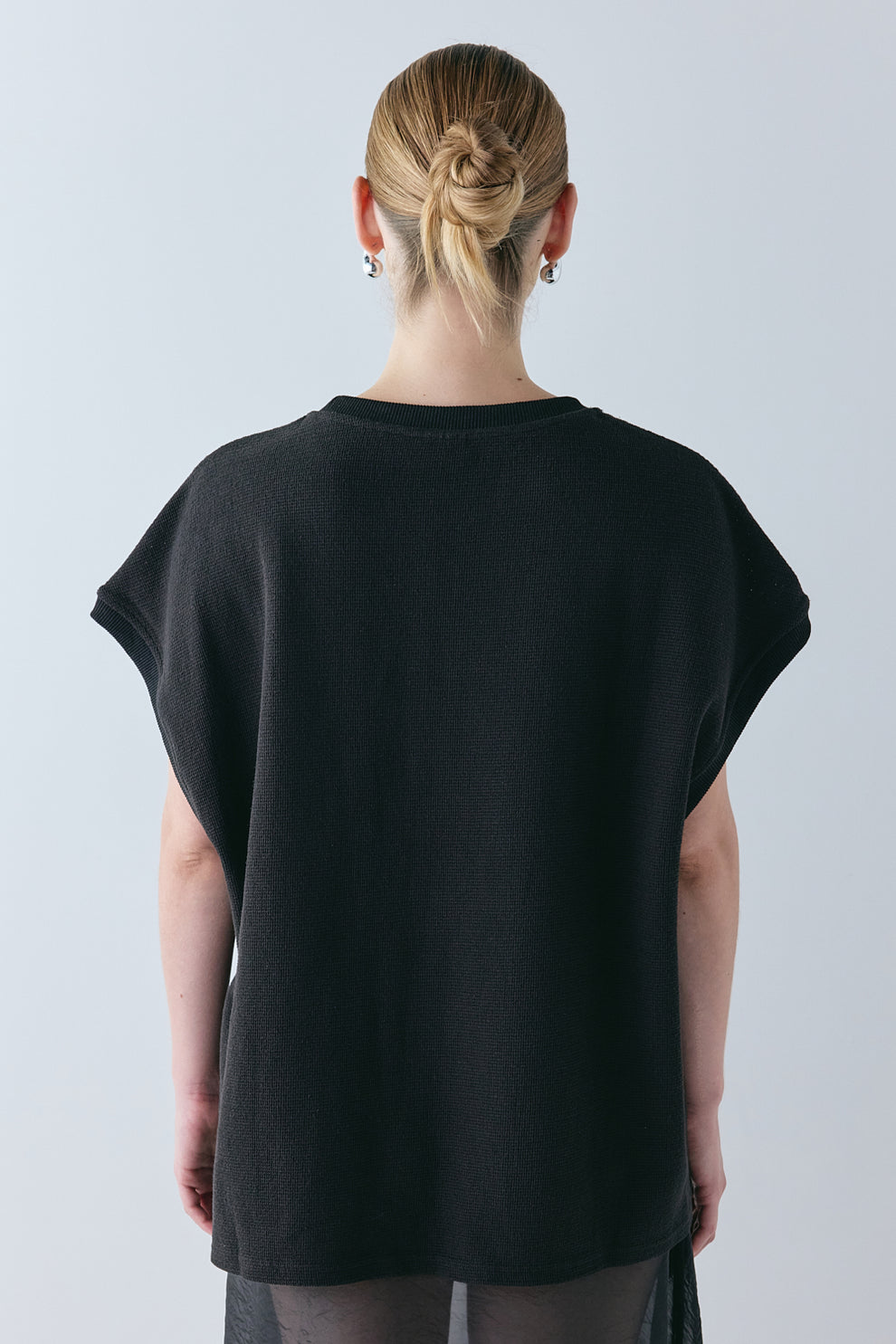 Lori Waffle Tank Black