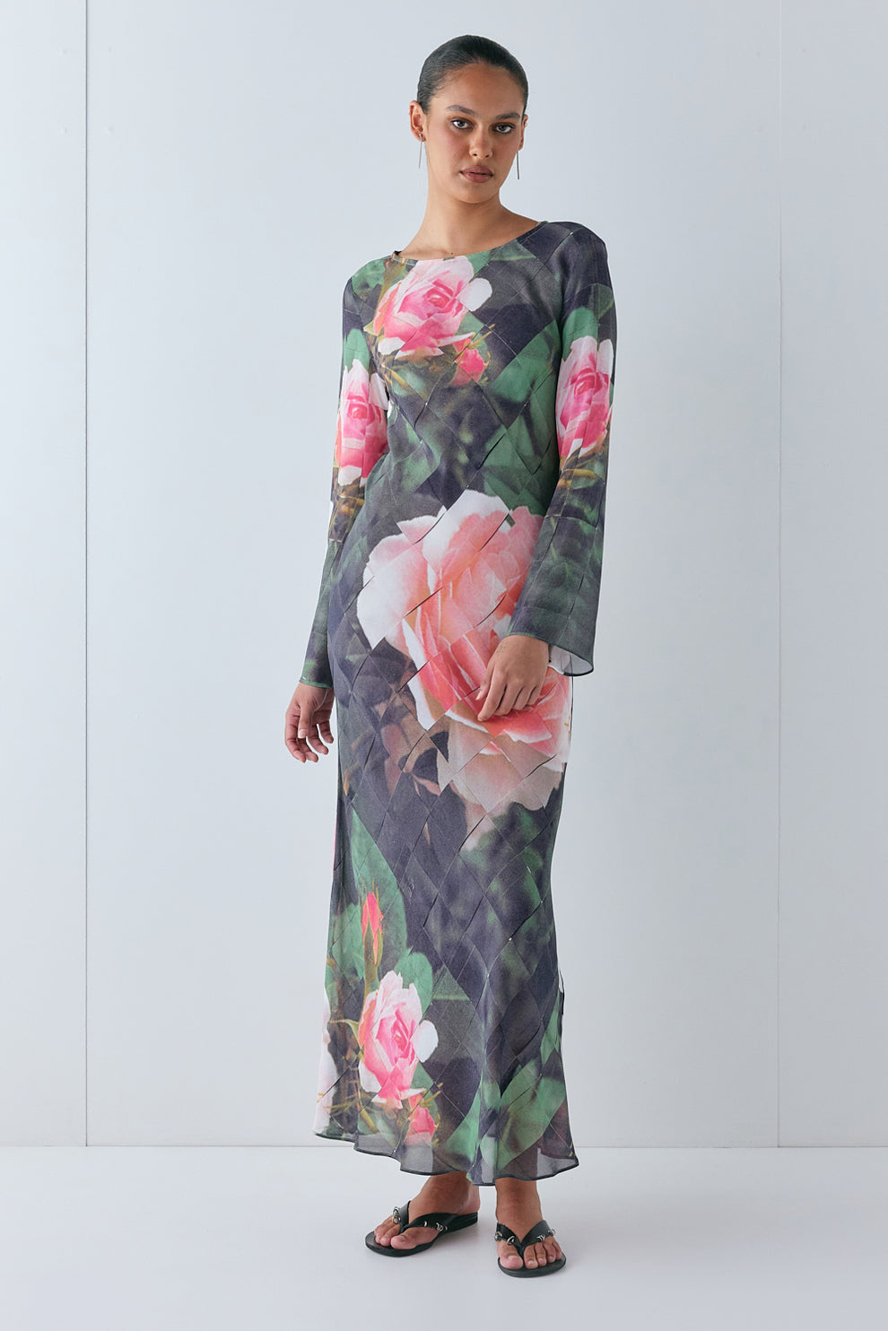 Jean Maxi Dress Rose - size:Em:AU 6 / US 2