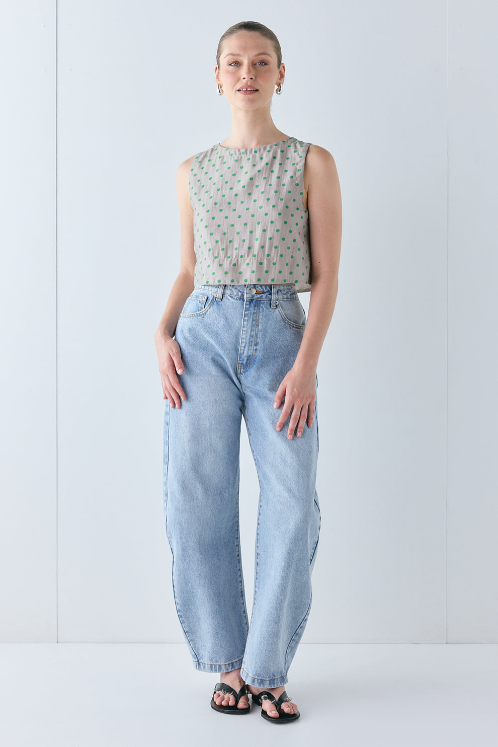 Clem Top Polka Dot