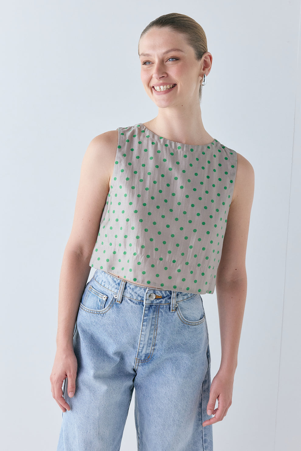 Clem Top Polka Dot