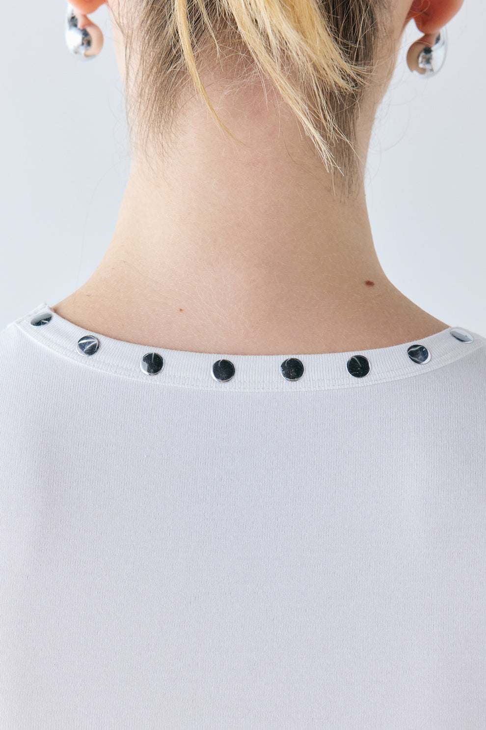 Cora Studded Tank White