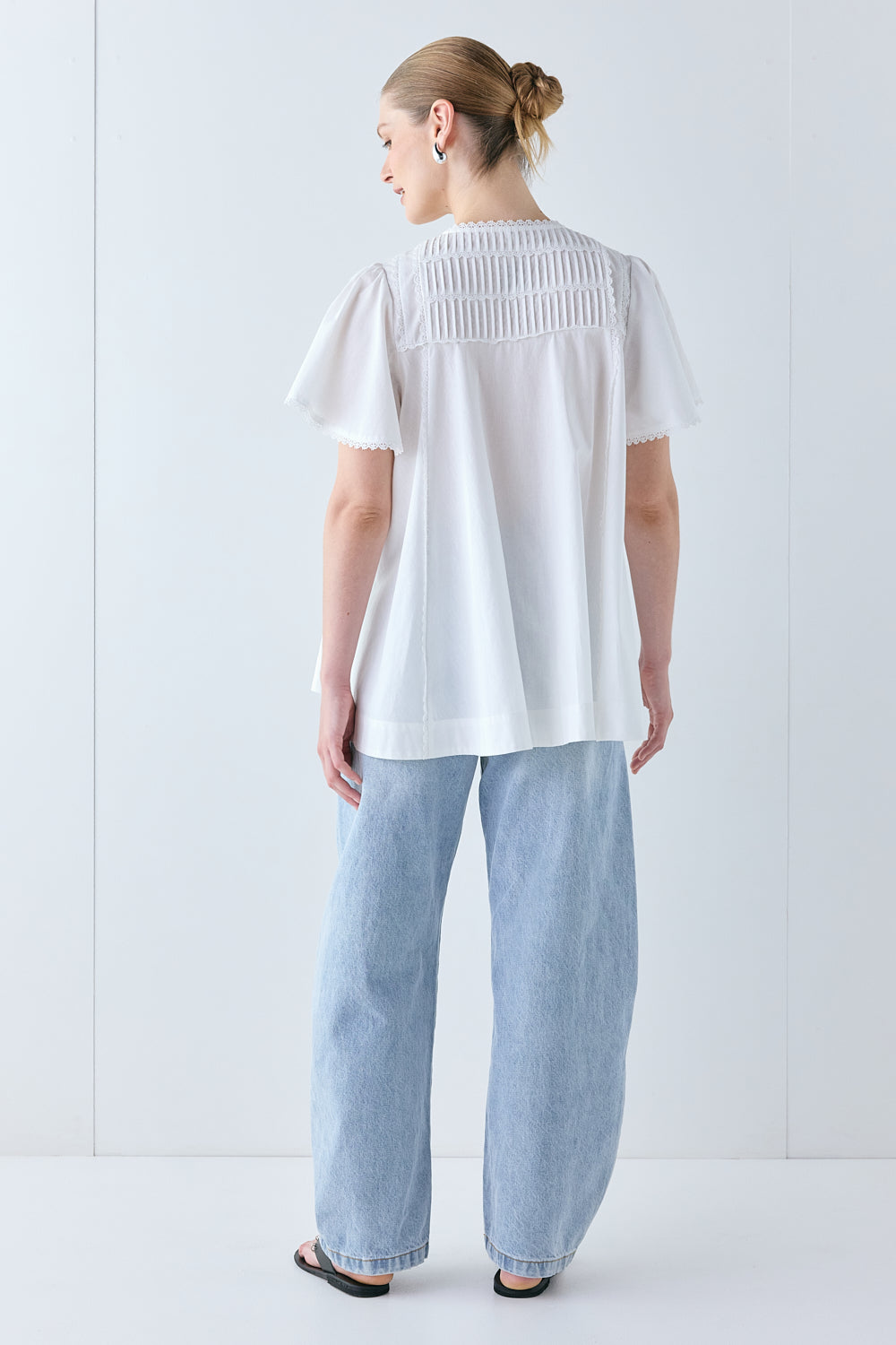 Henriette Smock Top White 