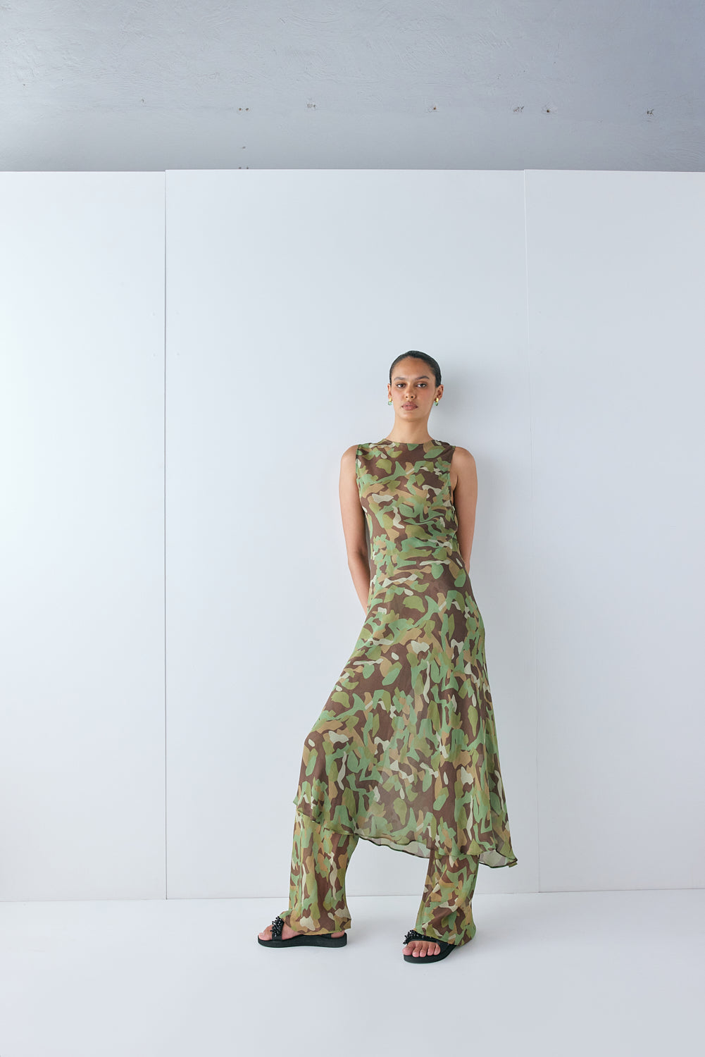 Remi Sheer Pants Camo 