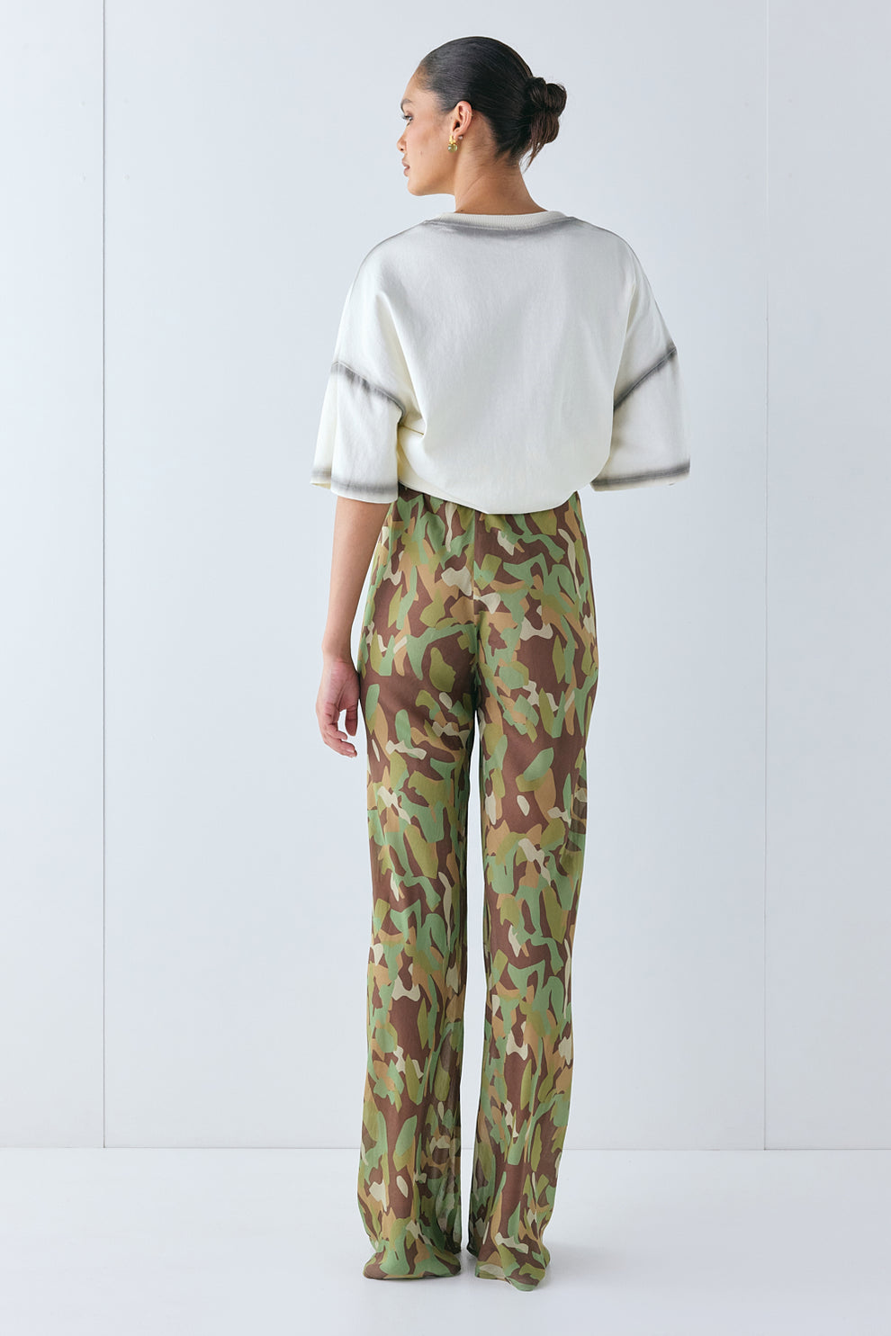 Remi Sheer Pants Camo 