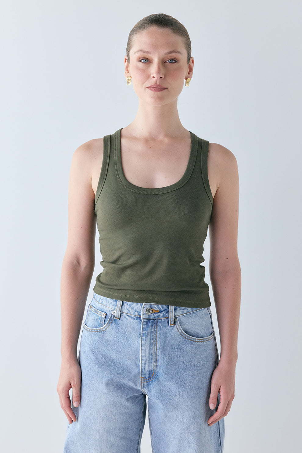 Cora Tank Khaki 