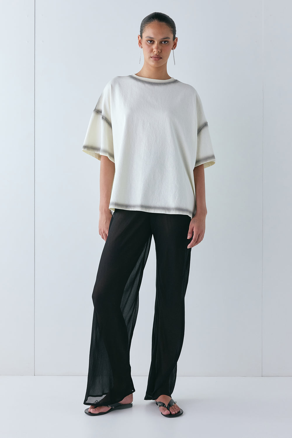 Remi Sheer Pants Black