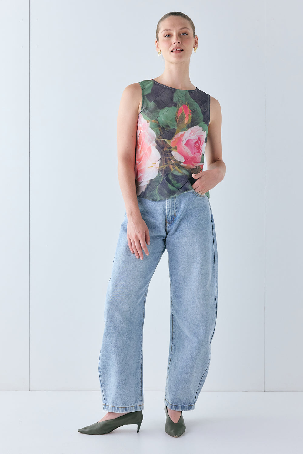 Mica Sheer Top Rose - size:Justine:AU 8 / US 4