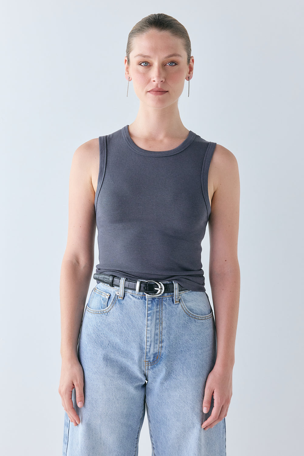 Mona Tank Charcoal 