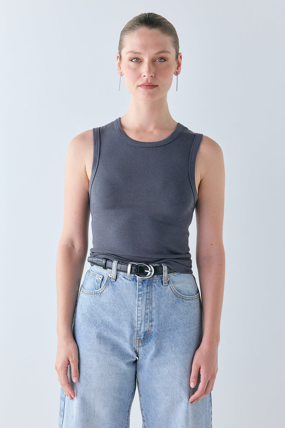 Mona Tank Charcoal 