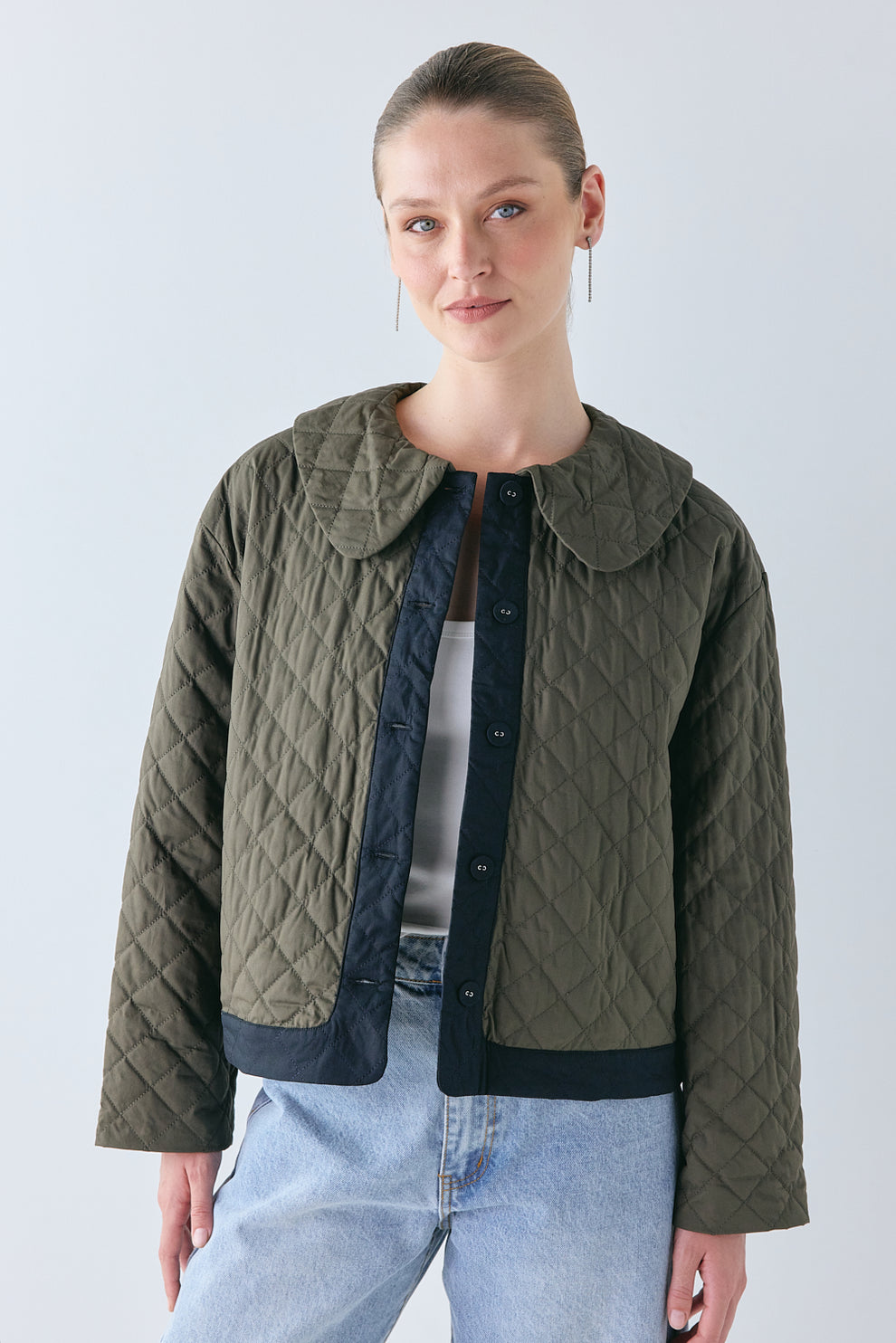 Yvette Jacket Khaki - size:Justine:AU 8 / US 4
