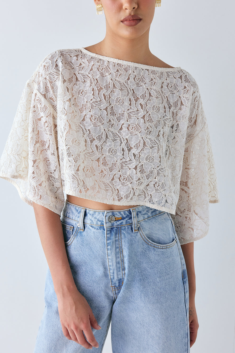 Alix Lace Top Cream