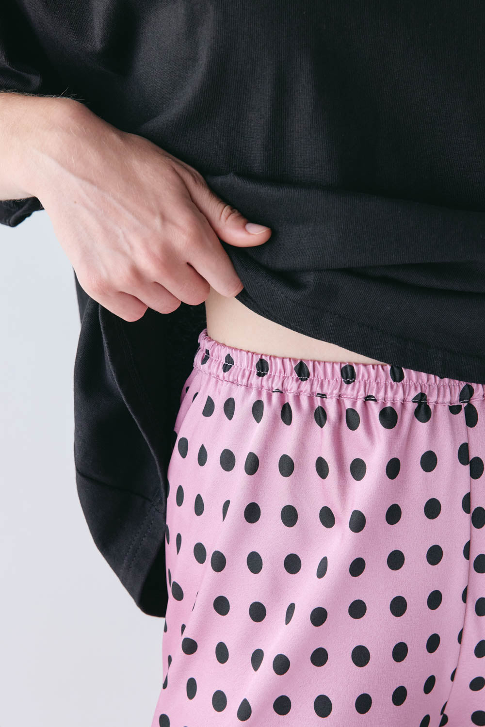 Remi Satin Pants Polka Dot