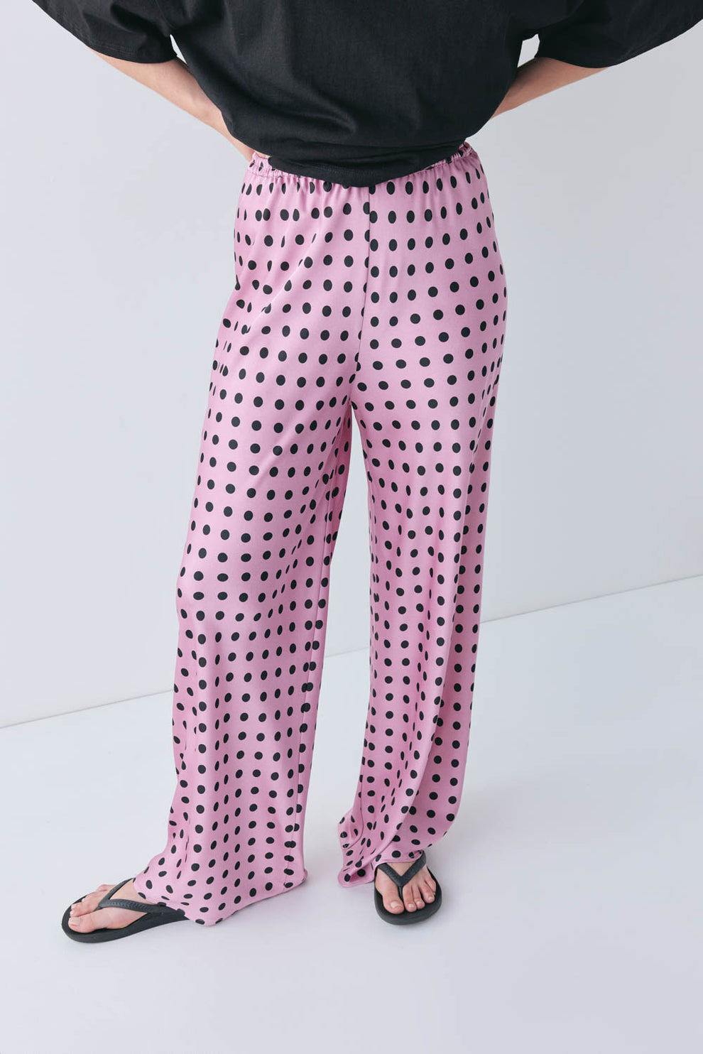 Remi Satin Pants Polka Dot