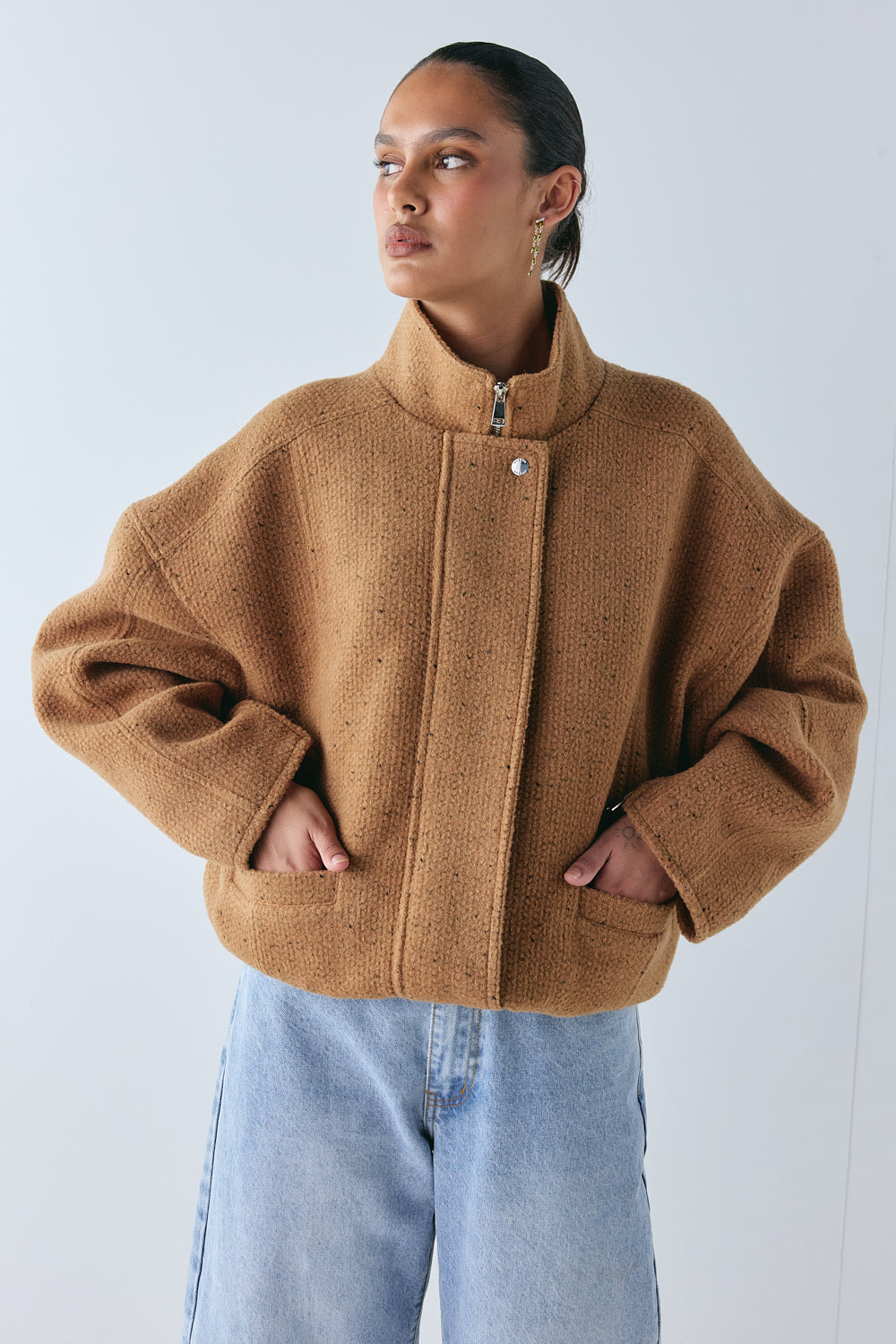 Lennon Bomber Jacket Tan