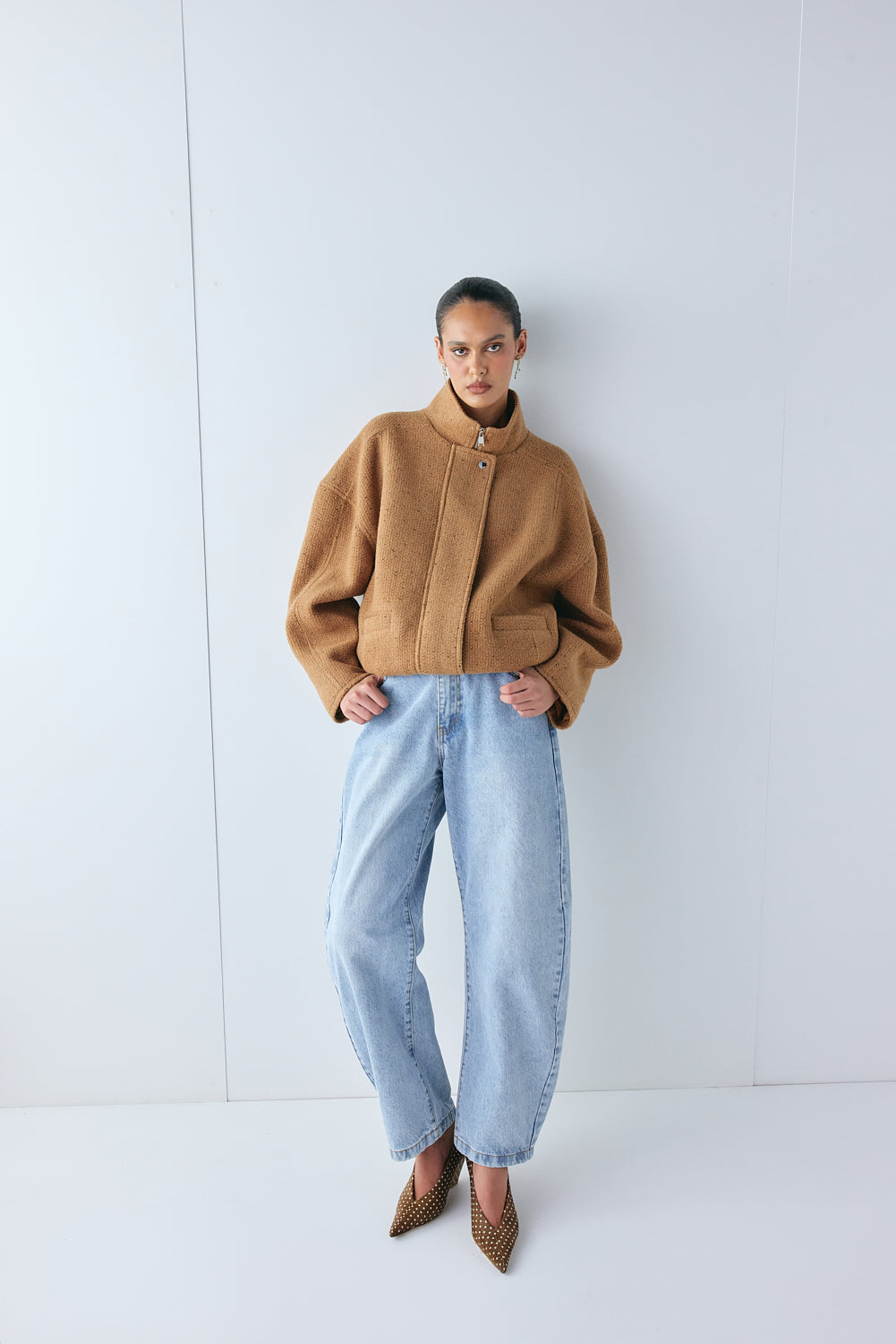 Lennon Bomber Jacket Tan