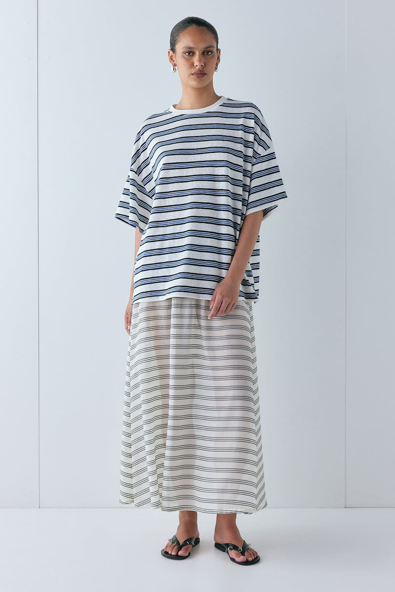 Willow Tee Blue Stripe - size:Em:AU 6 / US 2
