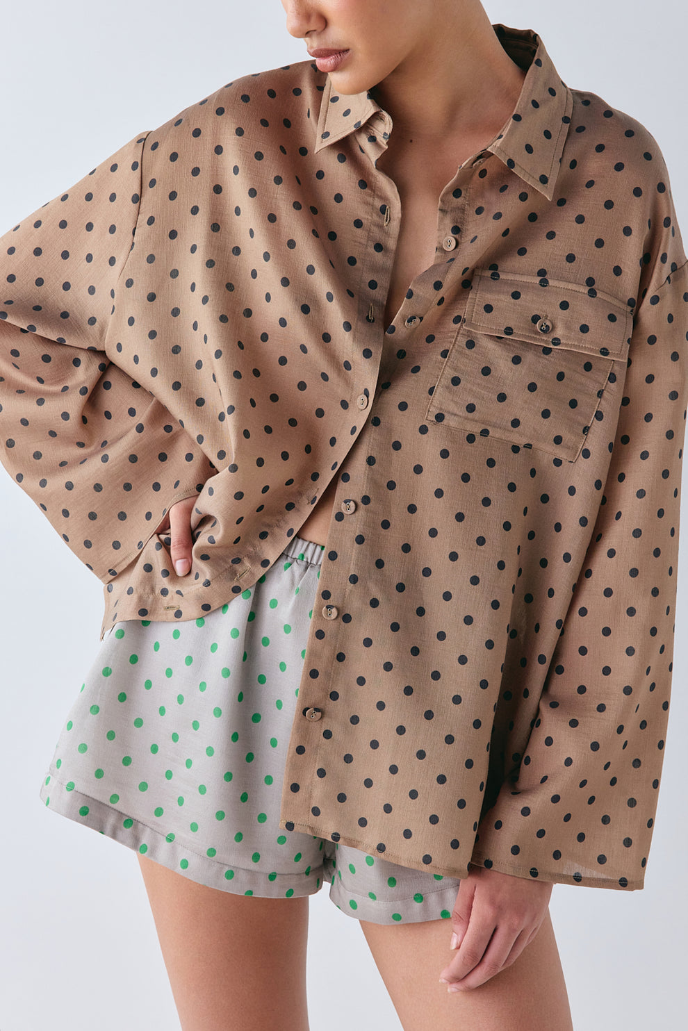 Vale Shirt Polka Dot - size:Em:AU 6 / US 2