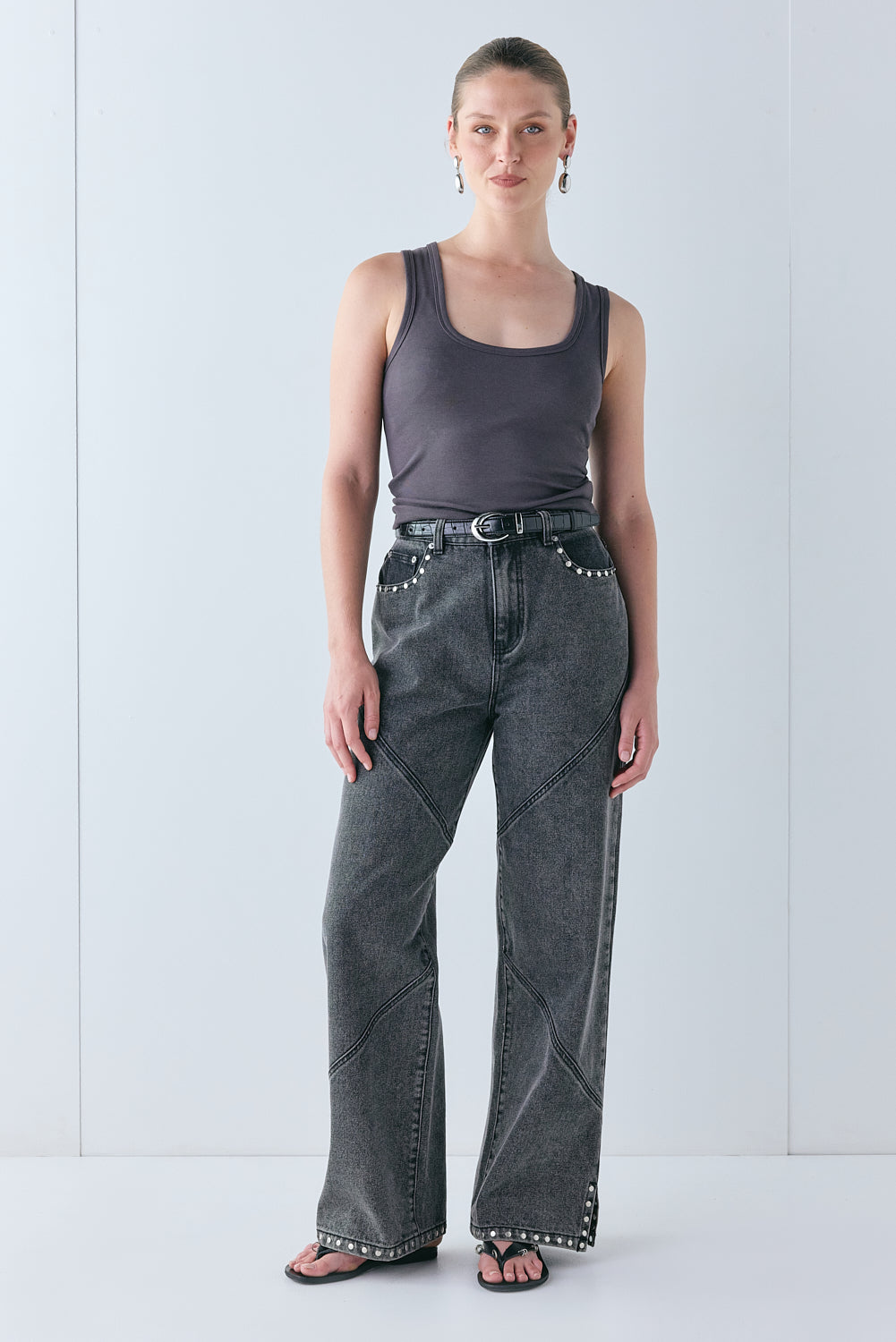 Pia Denim Jeans Washed Grey - size:Justine:AU 8 / US 4